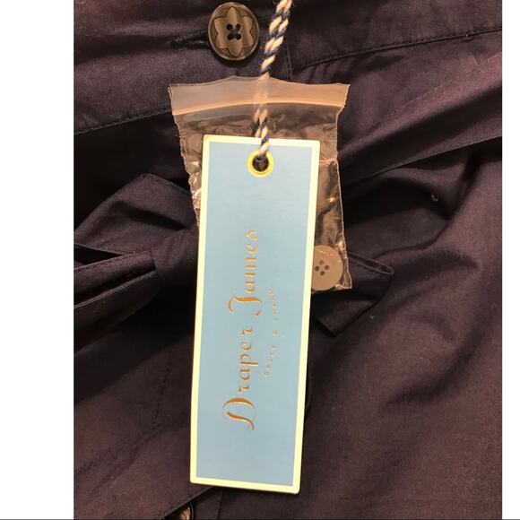 NWT Draper James Eyelet Tiered Navy Skirt Cotton sz 12 - Picture 9 of 13